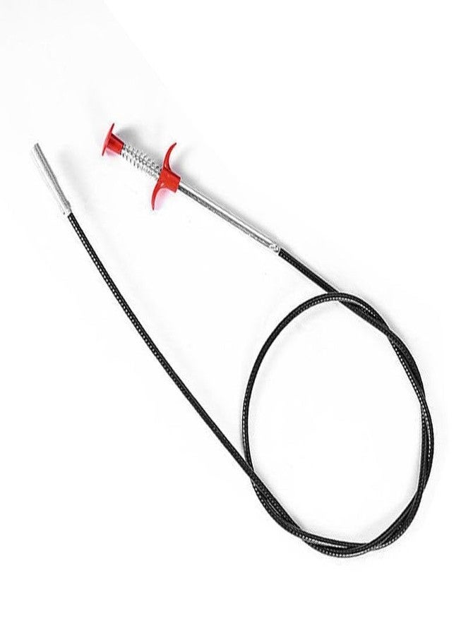 WILDMAKER سلك تنظيف البالوعات المرن من وايلد ميكر | أداة من الفولاذ المقاوم للصدأ لالتقاط الشعر، مناسبة للأحواض والمجاري والأنابيب والأحواض والحدائق | مكبس زنبركي للمطبخ والحمام | مزيل انسداد بطول 160 سم - Image 3